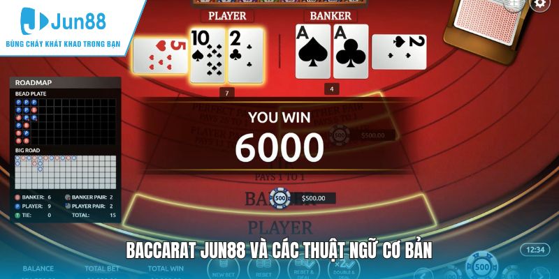 Baccarat JUN88 và các thuật ngữ cơ bản